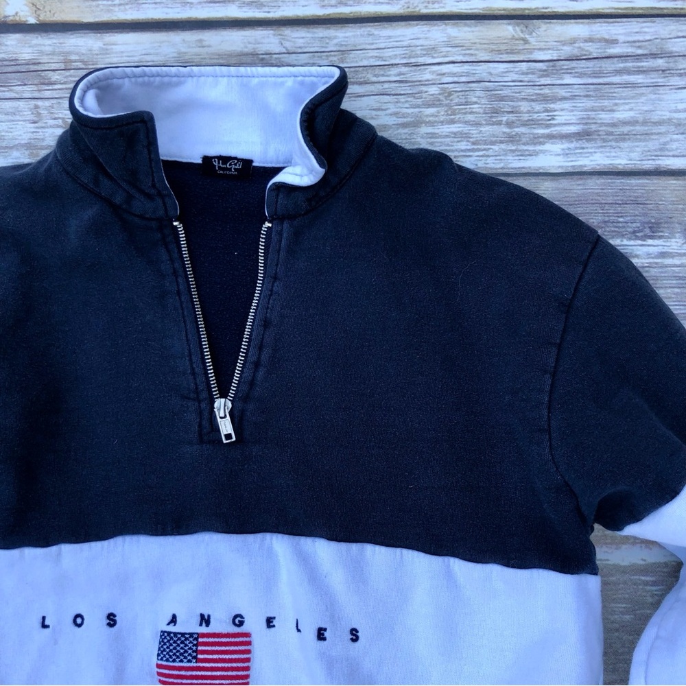 JohnGalt vintage inspired quarter zip sweatshirt - Picture 5 of 7